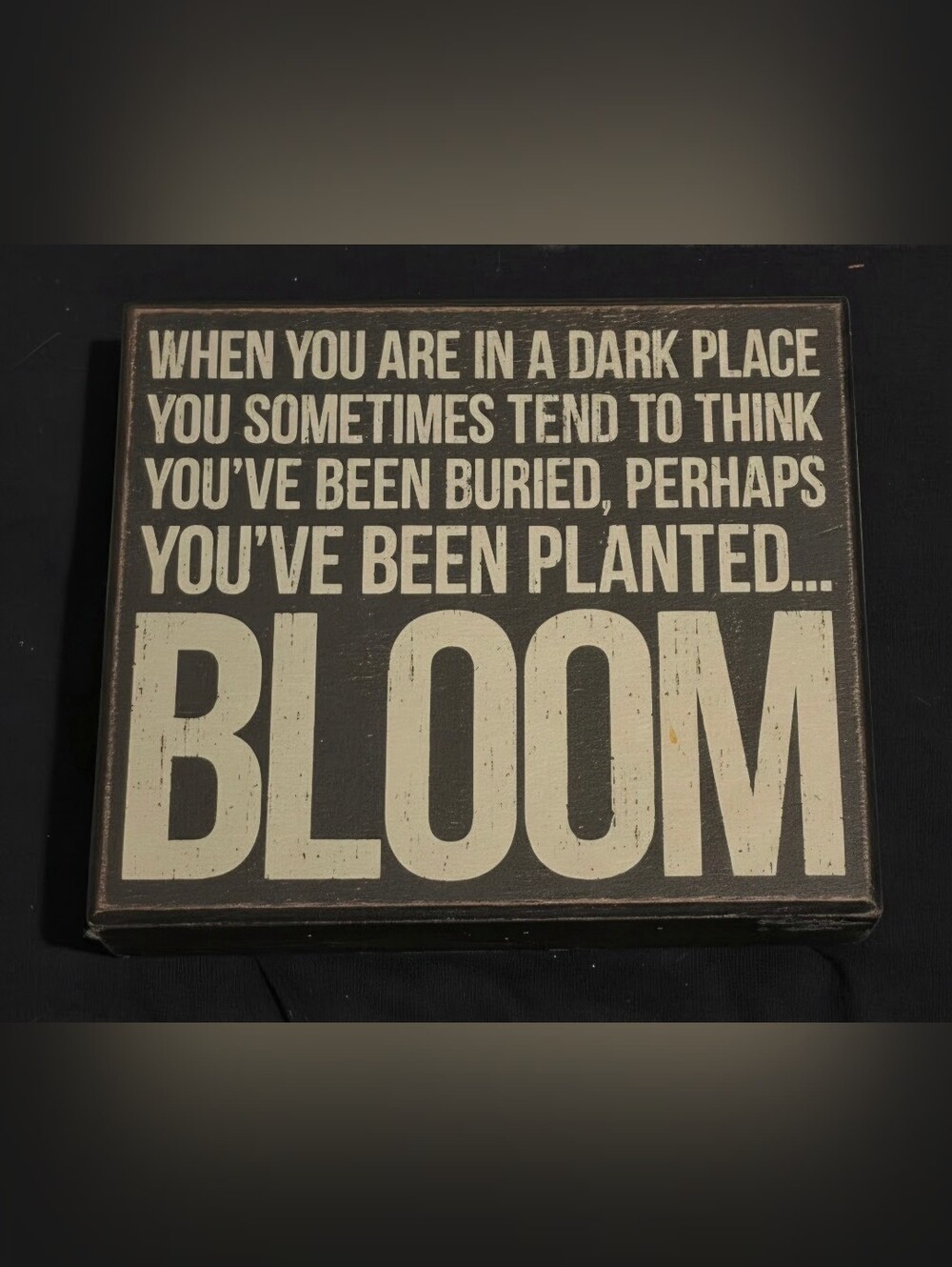 Primatives by Kathy Inspirational Bloom Wall Sign